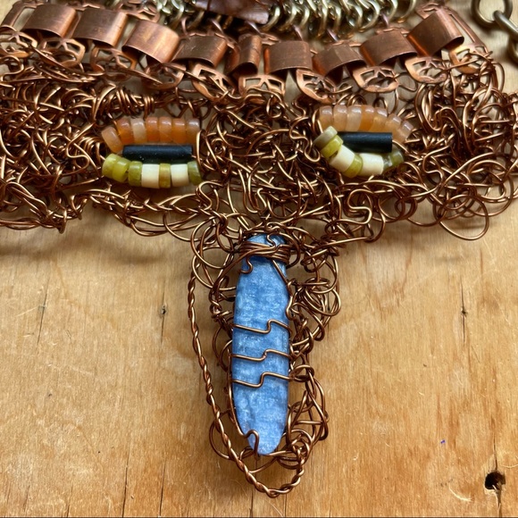 Handmade Large Statement Necklace - Picture 6 of 11